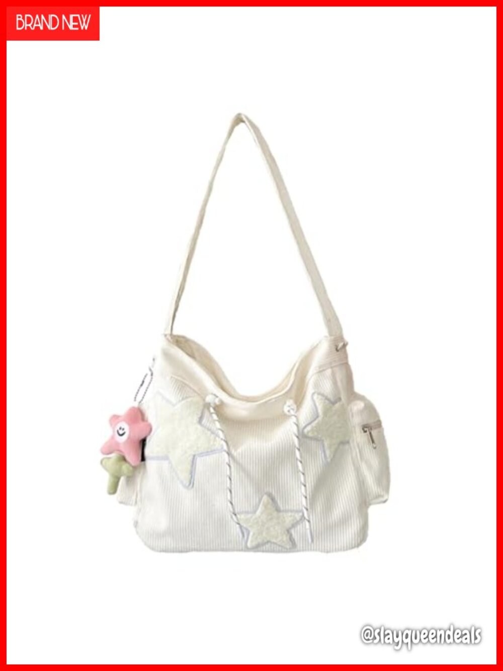 Corduroy Tote Bag Crossbody Messenger Shoulder Hobo